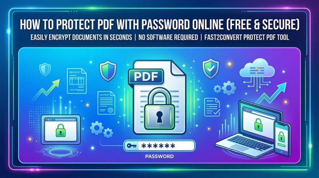 how to protect pdf with password online using secure pdf encryption tool 1